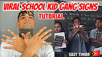 VIRAL SCHOOL KID GANG GANGS TUTORIAL (EAST TIMOR 🇹🇱)