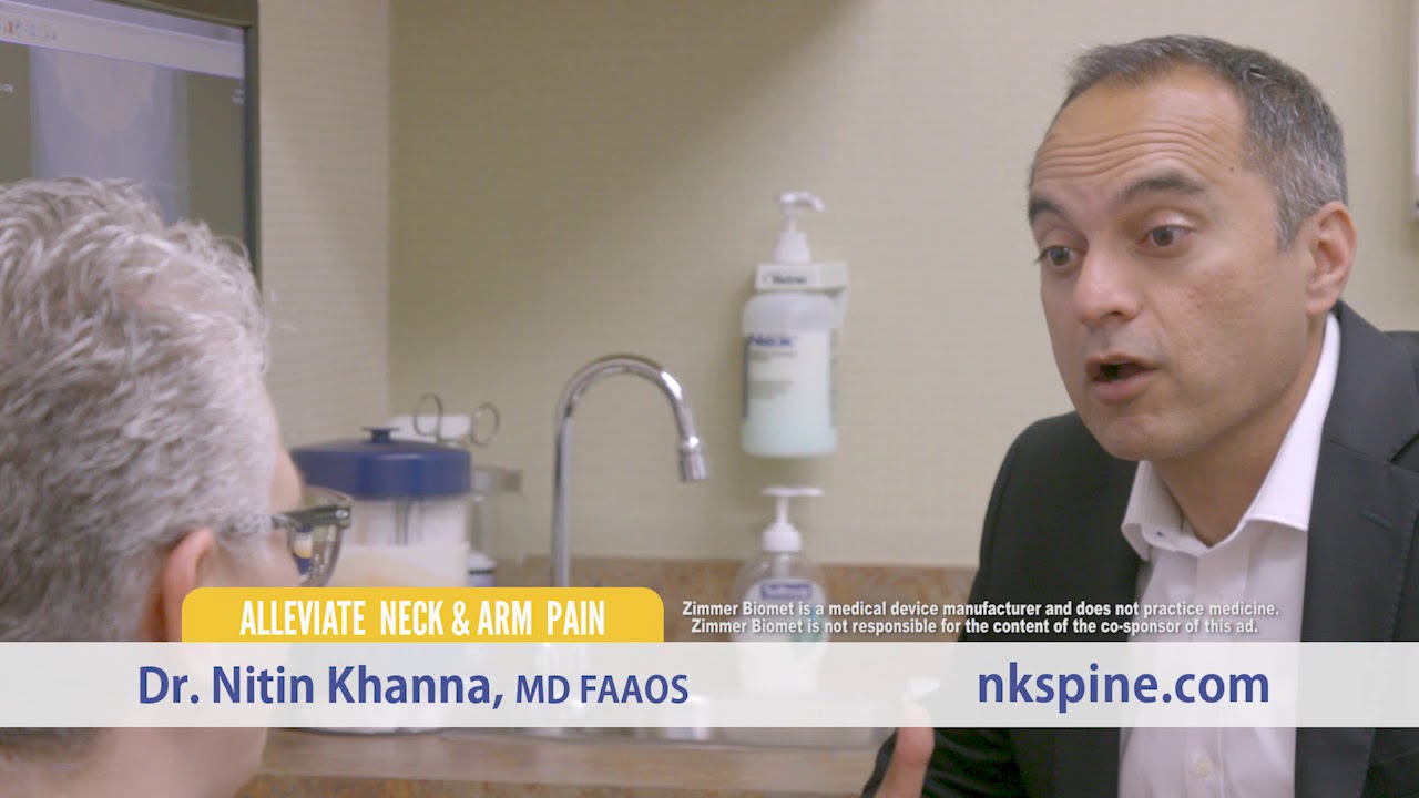 Still frame from the video: Dr. Nitin Khanna on minimally invasive spine surgery