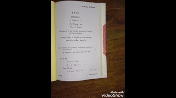 Gu university BSc 5th sem physics question paper 2016