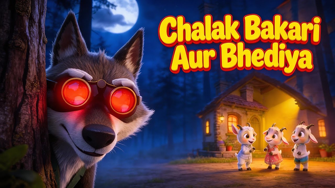 चालाक बकरी और भेड़िया 🐐🐺 | मज़ेदार नैतिक कहानी | Kids Moral Story in Hindi