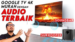 SmartTV 4K Murah dgn Audio Terbaik? Polytron Smart Cinemax Soundbar Google TV PLD 50BUG5959