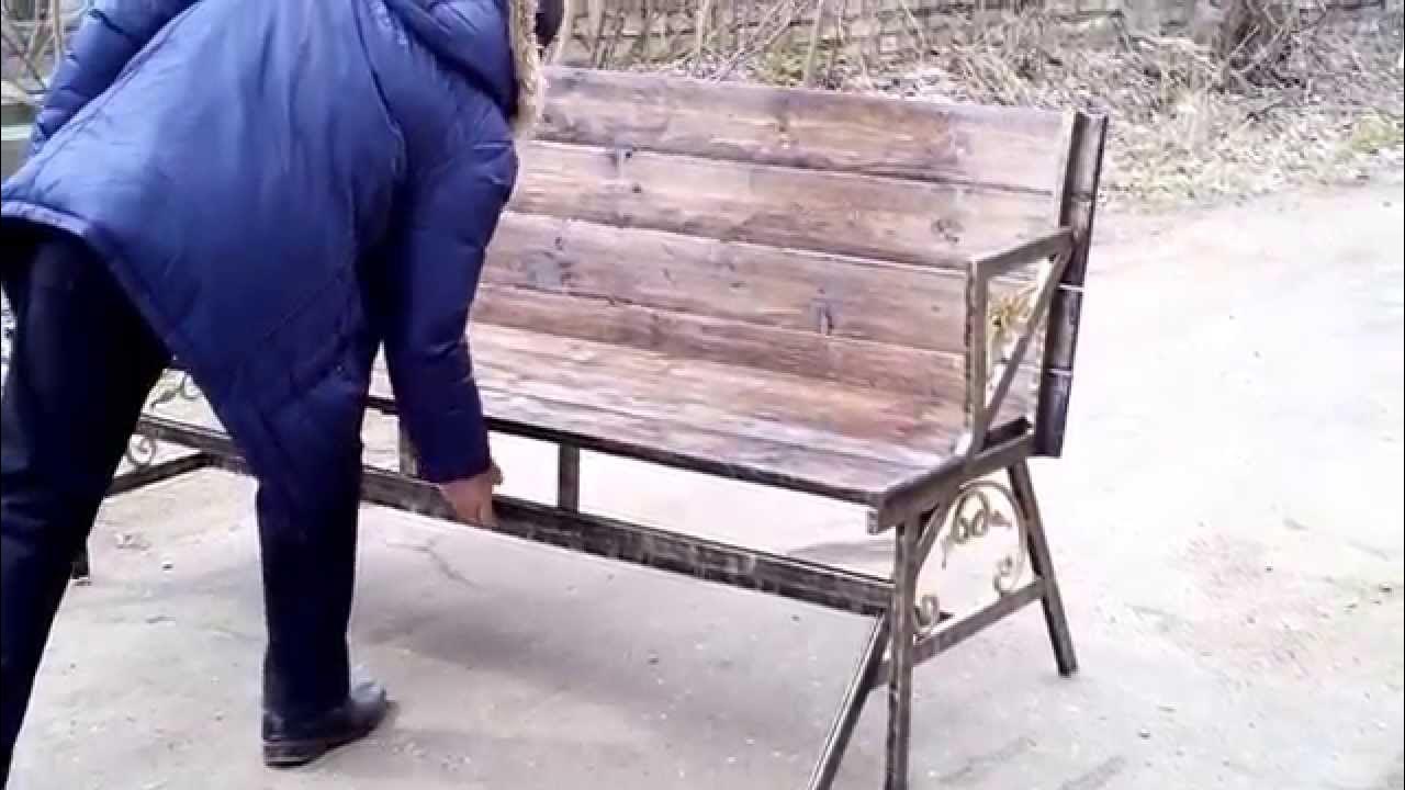 Скамейка трансформер для дачи, сада, бани. Тверь. - YouTube