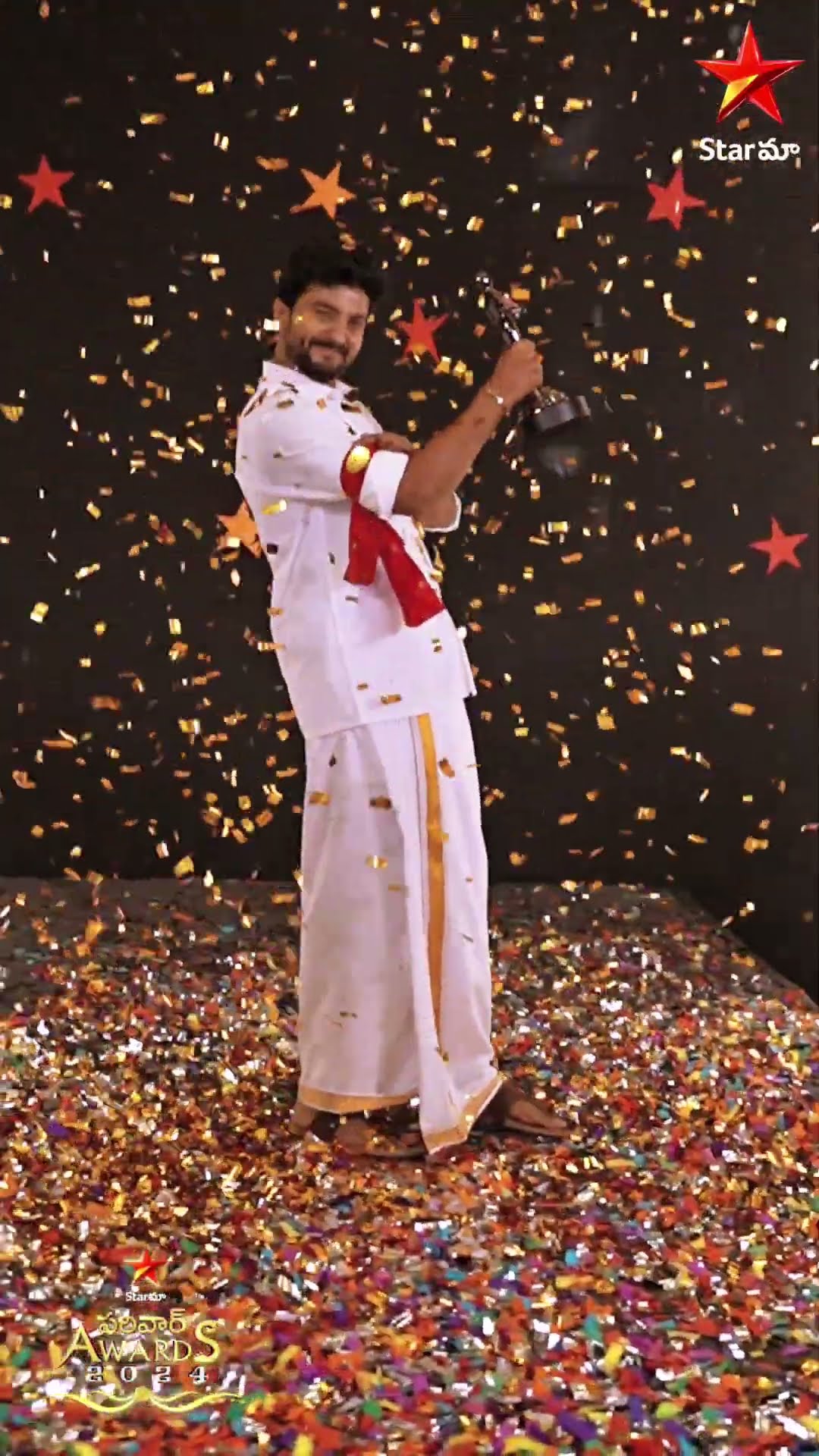 Congratulations to Shravan for winning big at the Star Maa Parivaar Awards! #SMPA2024