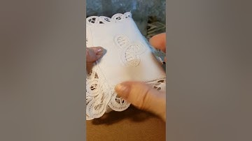 White fabric book with secret compartment
