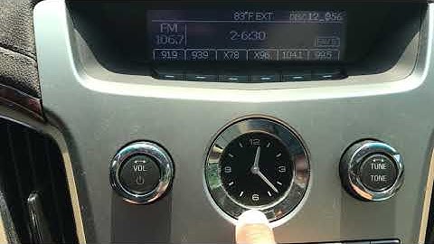 How to set the clock on a 2008 Cadillac CTS