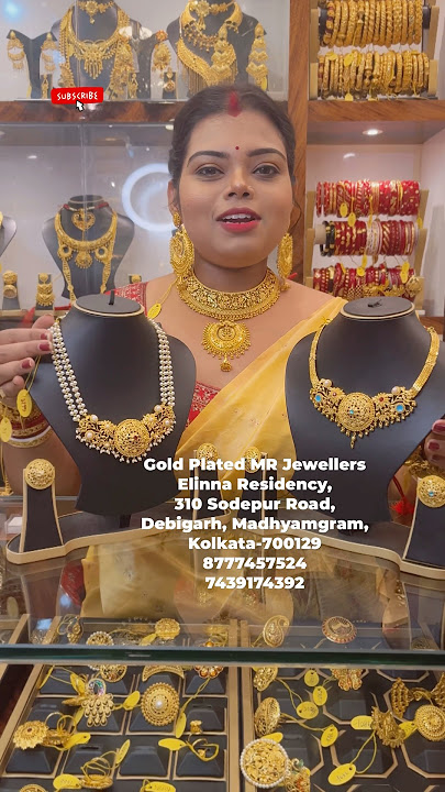Gold Necklace Design @goldplatedmrjewellers #pearl #shorts #jewellery #youtubeshorts #necklace