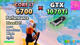 GTX 1070Ti×CORE i7 6700/fortnite chapter5 Season2/performance DirextX 11/FPS TEST/フォートナイト/2024