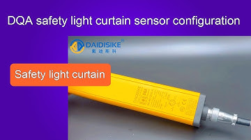 A complete set of DQA safety light curtain sensor configuration, with specially made aviation plugs