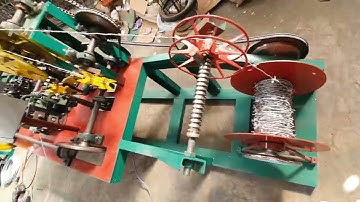 high Speed high capacity reverse twist barb wire machine