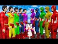 Team superman color vs team captain america color  epic superheroes war