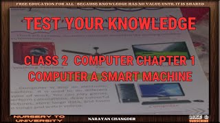CLASS 2  COMPUTER CHAPTER 1 COMPUTER A SMART MACHINE