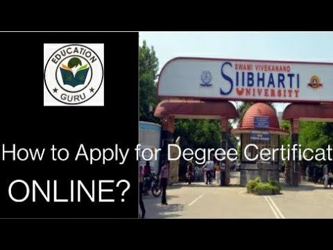 How to apply Swami Vivekananda subharti University distance degree/migration/Provisional/ transcript