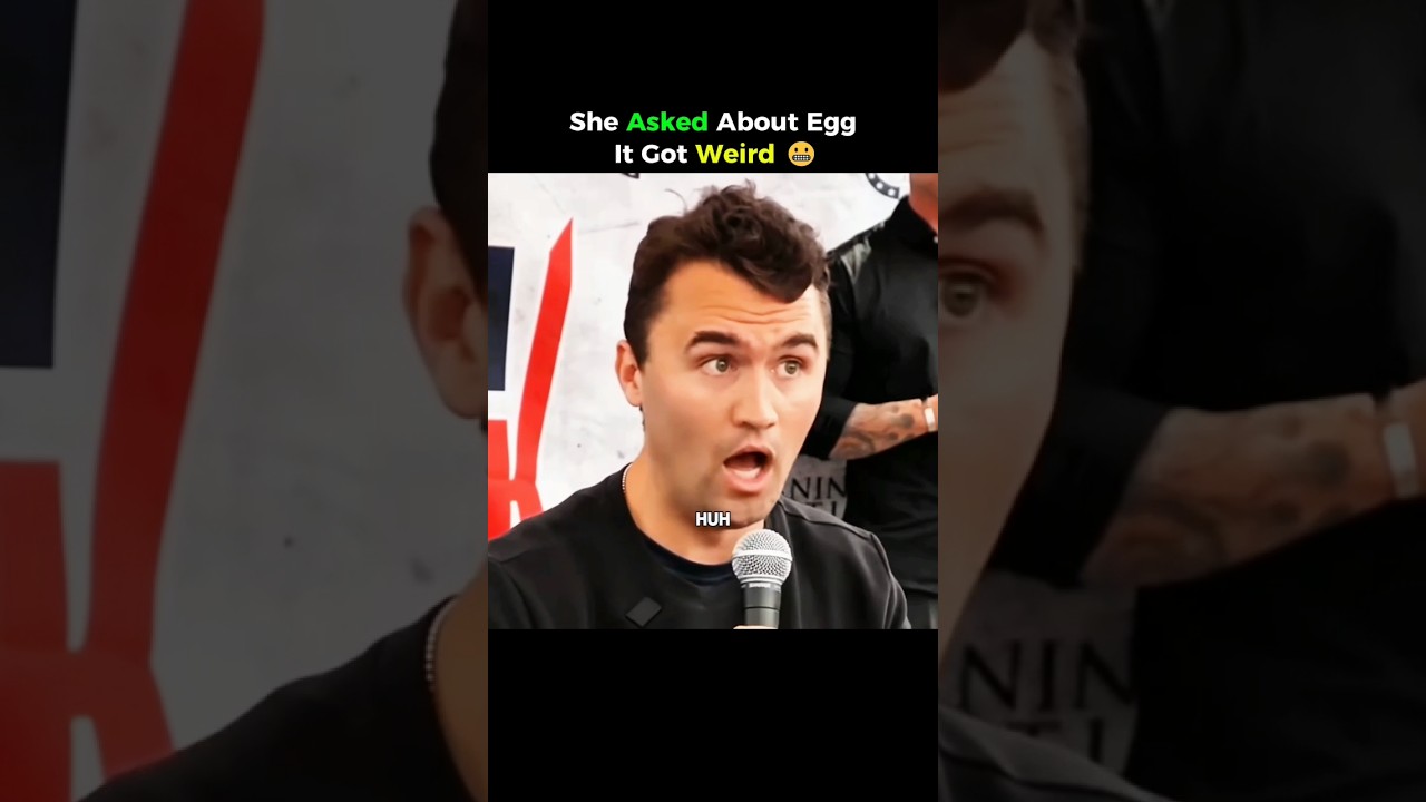 She asked about Egg It got weird 😂 #charliekirk #turningpointusa