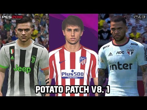 POTATO PATCH V8.1 | PES 2018 PS3 ACTUALIZADO AL 2020 - YouTube