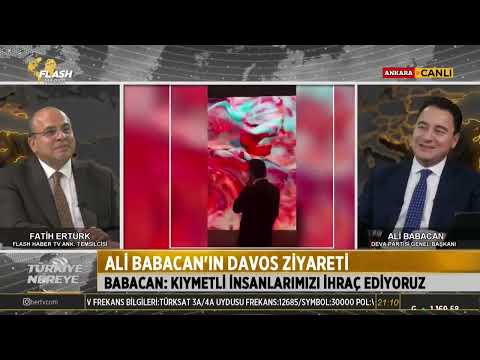 Genel Başkanımız Ali Babacan, Flash Haber TV'de Türkiye Nereye programına konuk oluyor