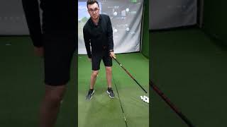 Improve the path and plane of your golf swing using TrackMan, filmed using Samsung S9+