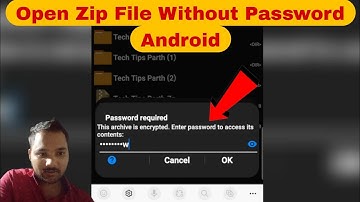 Open Zip File Without Password || Unlock Password Protected Zip File