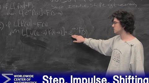 Differential Equations: Step, Impulse, Shifting Theorems