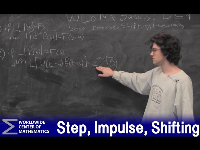 Differential Equations: Step, Impulse, Shifting Theorems