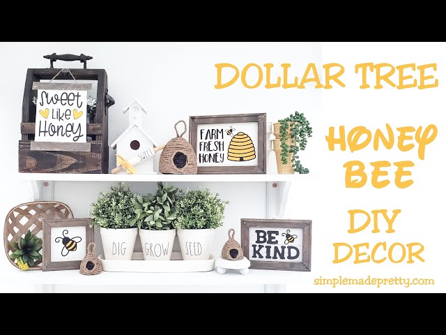 12 High-End Bee Honey-Themed DIYS 🐝 l Summer Farmhouse Decor DIYS l Dollar  Tree DIYS 2022 