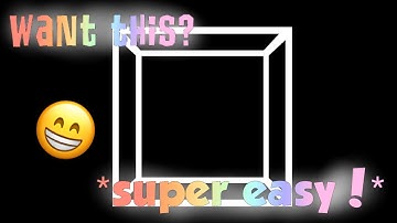 3d cube outline tutorial //video star//