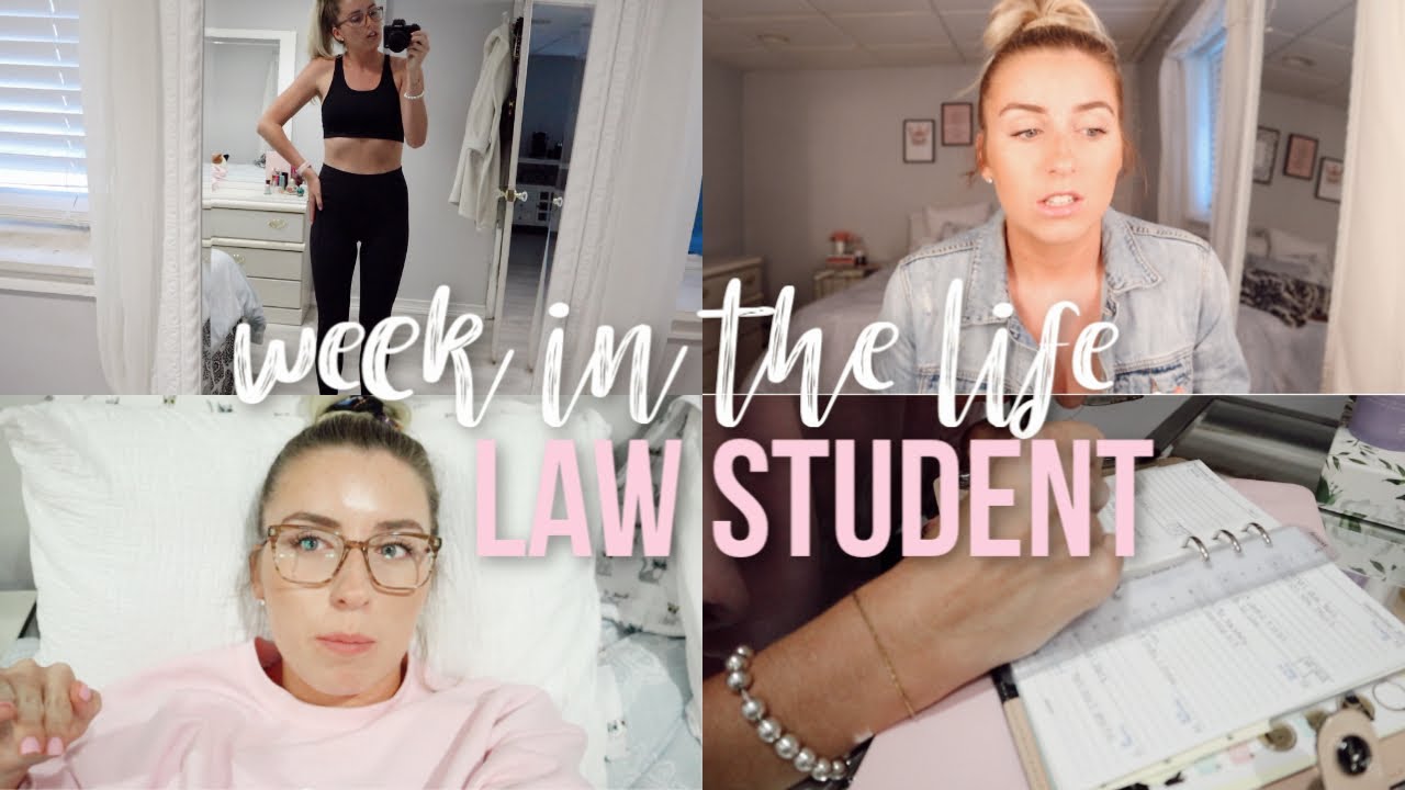 WEEK IN THE LIFE OF A LAW STUDENT | wedding planning, work, classes ...