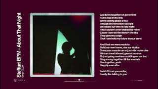 Steffani BPM - About That Night