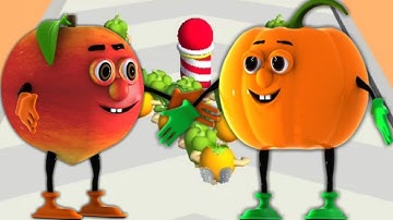 Fruit Rush - All max laval game play iOS and Android Walkthrough ( 연습) || 5 Series | kids game