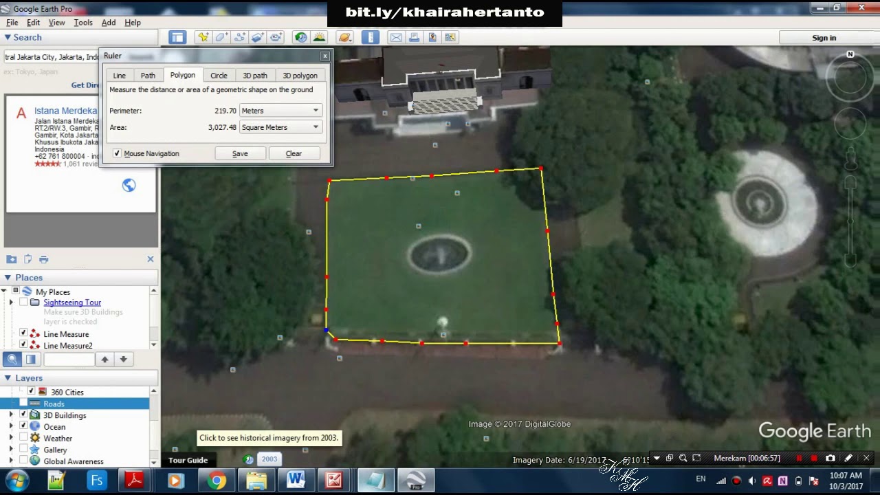 Google Earth Pro Tutorial Pengukuran  Properti Tanah 