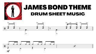 James Bond Theme - Drum Sheet Music - FREE PDF