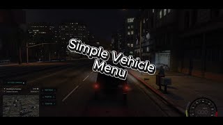 Vehicle Menu