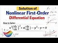 Solution of Nonlinear First-Order Differential Equation | Solvable for P