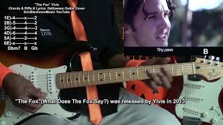 What Does The FOX Say? Ylvis Guitar Chords Riffs TABS & Lyrics Cover  🎸 Halloween screenshot 4