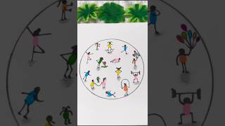 Easy Drawing with Creative Method😱😳😍 #drawing #shorts #sketching #painting #kidsdrawing #art #viral