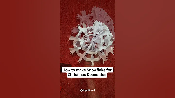 How to make Snowflake for Christmas Decoration #snowflakes #snow #christmas #christmascraft #crafts