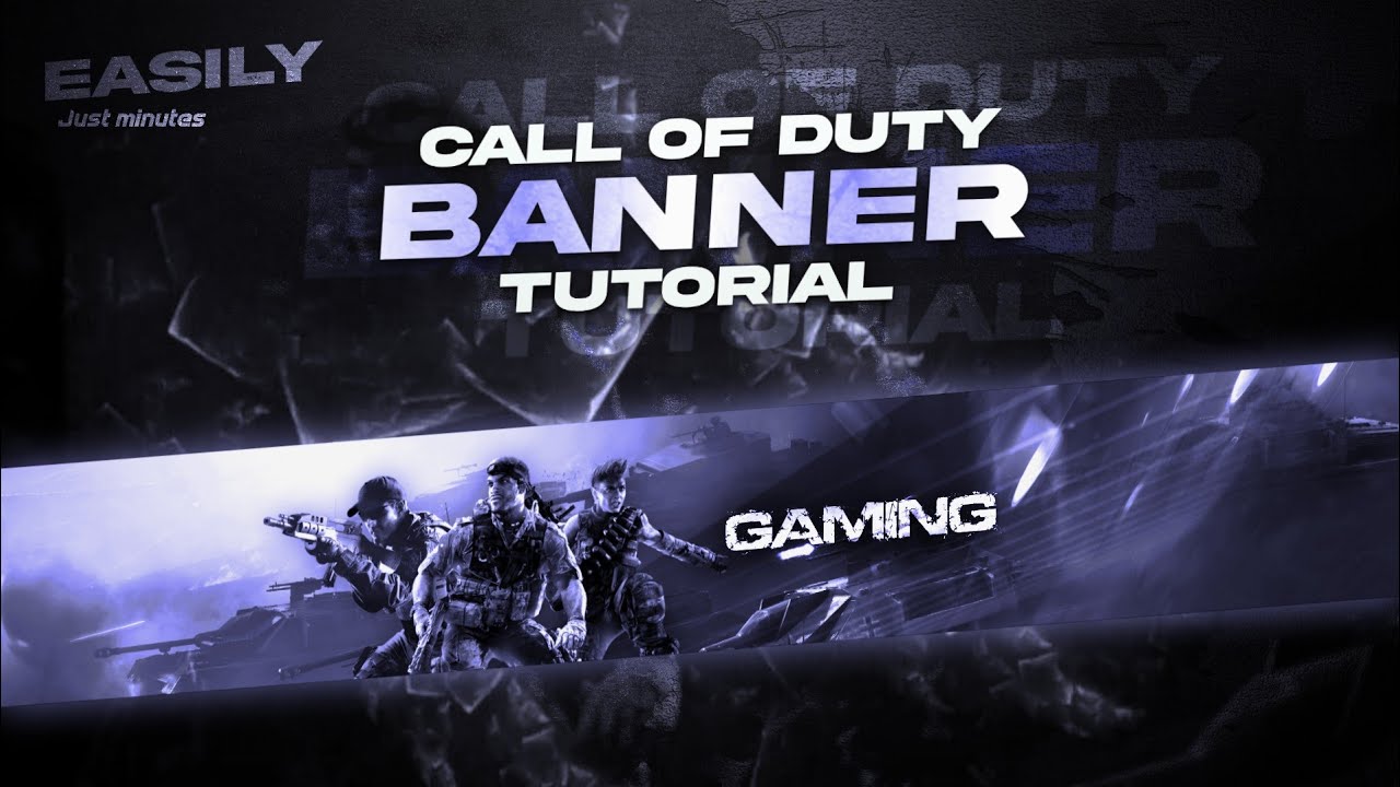 How to Make a Call Of Duty Youtube Banner | Call Of Duty Banner Template -  YouTube