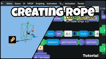 Creating rope in node script v2 like my AOT game #udaygamedev #itsmagic #itsmagicgameenginetutorial