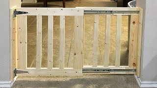I tried something a little different. Let me know if you like it. DIY Sliding baby gate. I made this gate to keep our baby out of our ...