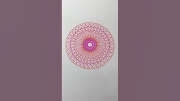 Spirograph Spiral Pattern ASMR | Satisfying Art for Relaxation! #art #shorts #spirograph #satisfying
