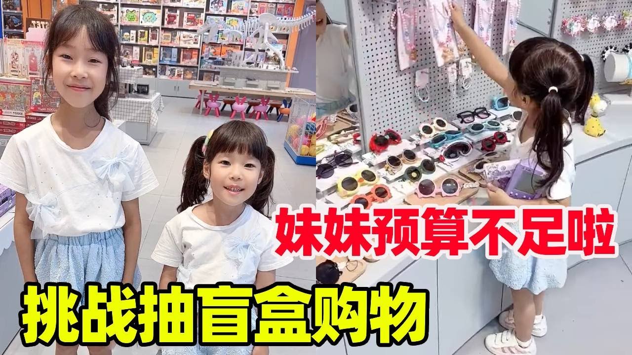 盲盒大挑战！抽到多少花多少，但是不能看金额！【小卷毛和姐姐】