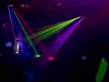 Dj lights5 beam effect sound activated dj party lights rgbyc led music light