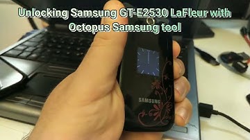 How to unlock the Samsung GT-E2530 La