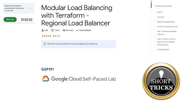 Modular Load Balancing with Terraform - Regional Load Balancer | #GSP191 | #qwiklabs | #arcade