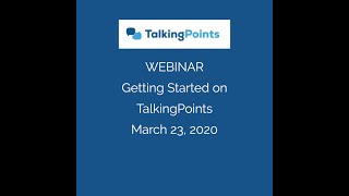 Getting Started with TalkingPoints