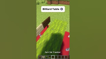 Minecraft Billiard Table 🎱 #shorts #minecraft #building #tutorial #billiardtable