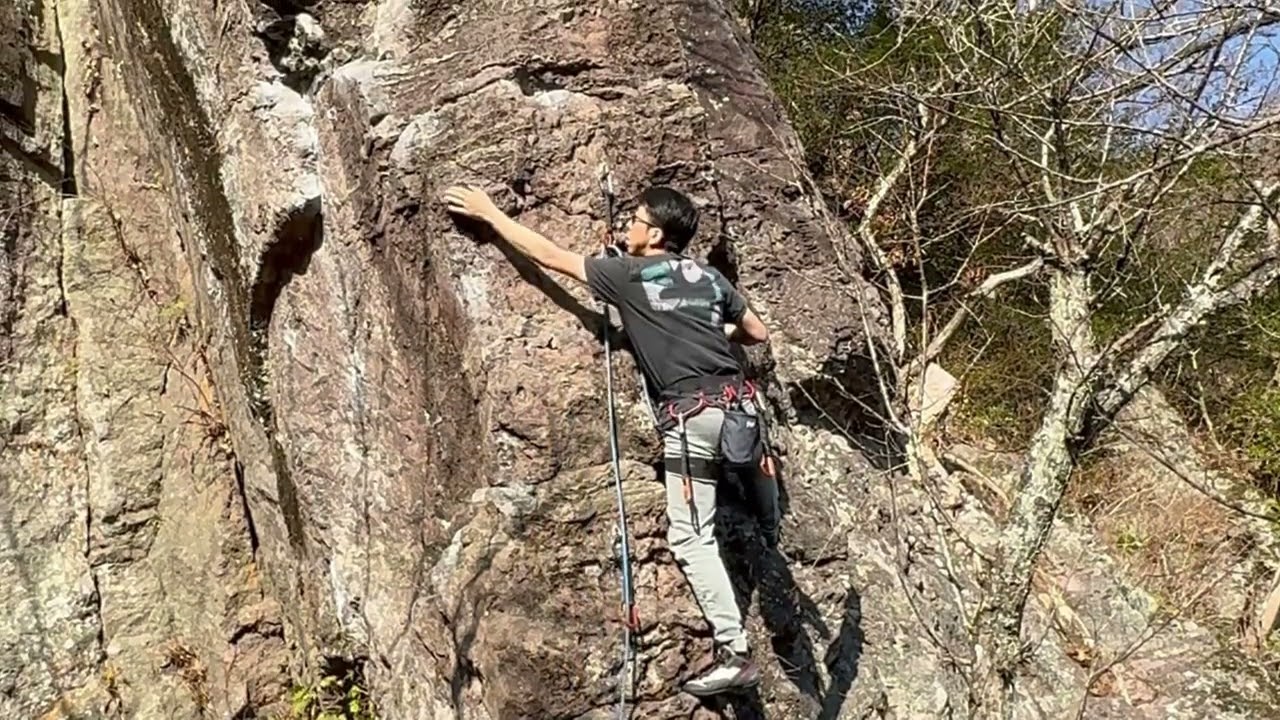 湯河原幕岩 サンセット 5.10a