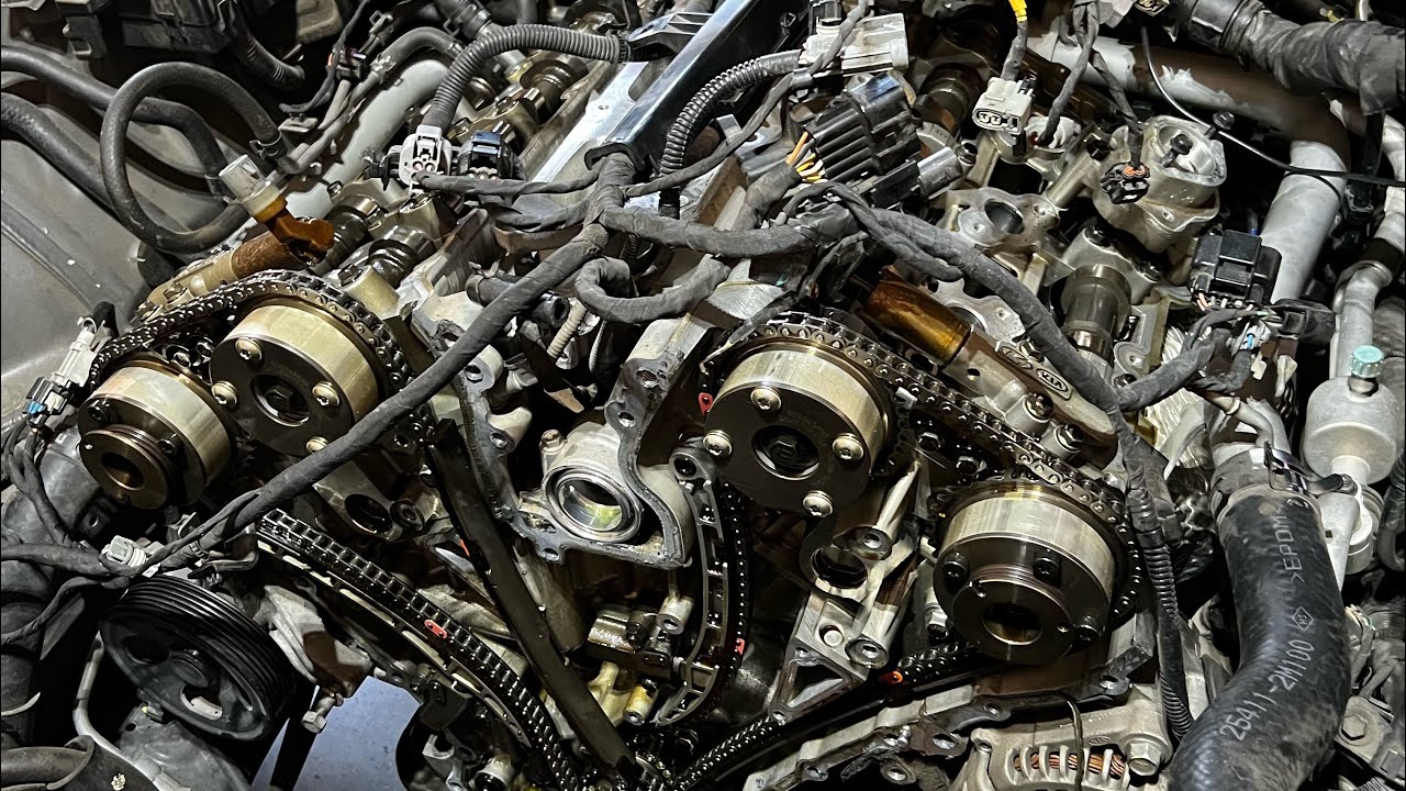 Genesis Coupe 3.8 Timing Chain Replacement PT.1 - YouTube