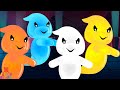 Twelve Little Ghost Fun Halloween Song to Learn Counting with Jelly Bears