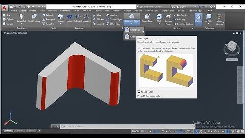 3D Fillet & Chamfer Edge  #AutuCAD #Chamfer# Fillet #MSME #PPDC #Dinesh_Saini_Kulhada