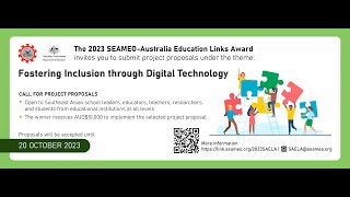[Zoom] SAELA Orientation Session 2023 (SEAMEO-Australia Education Links Award) (Wed20Sep 1-2pm)